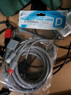 Wii用D端子ケーブル