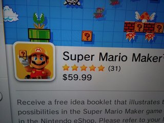 Super Mario MakerのDL版、超高い