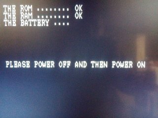 PLEASE POWER OFF AND THEN POWER OFF