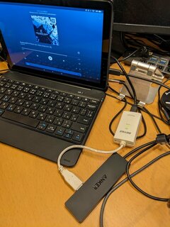 USB Ethernetを接続