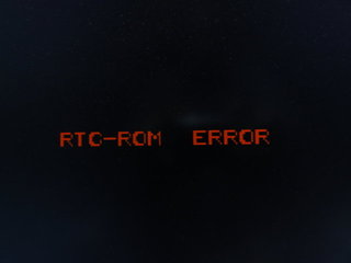 RTC-ROM ERROR
