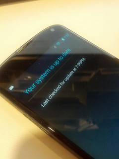 Nexus 4、アップデートできず